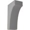 Ekena Millwork 3 1/2"W x 6"D x 10"H Clarksville Wood Vintage Decor Bracket, Pebble Grey BKTWD04X06X10CVPG - alternate 1